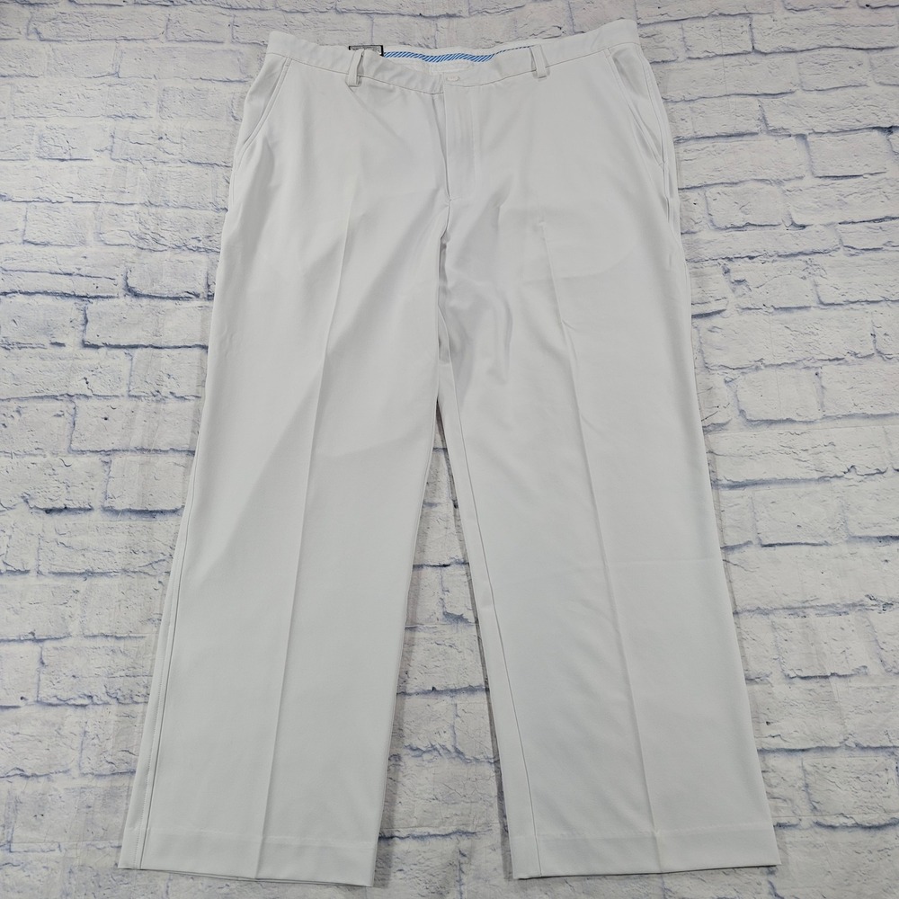 FootJoy Performance Pants MENS 42x30 White 24104 Stretch Golf Trousers